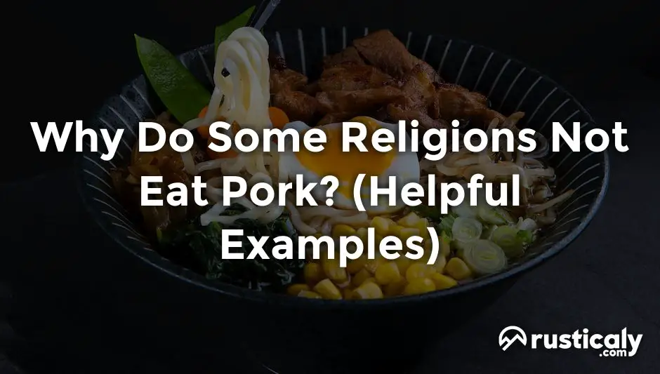 why do some religions not eat pork