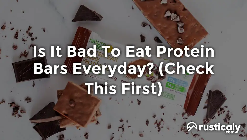is it bad to eat protein bars everyday