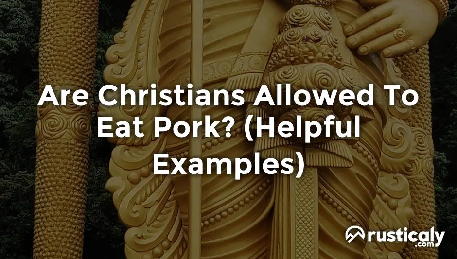 are christians allowed to eat pork
