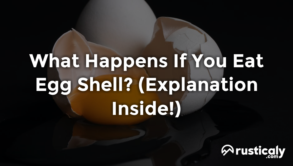what happens if you eat egg shell